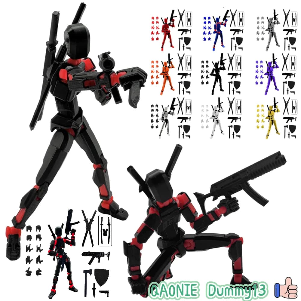 Titan 13 Action Figures T13 Figura 3D Stampata Multi-Giunto Mobile Lucky 13 Action Figure Nova 13Action Figure Dummy Home Decor