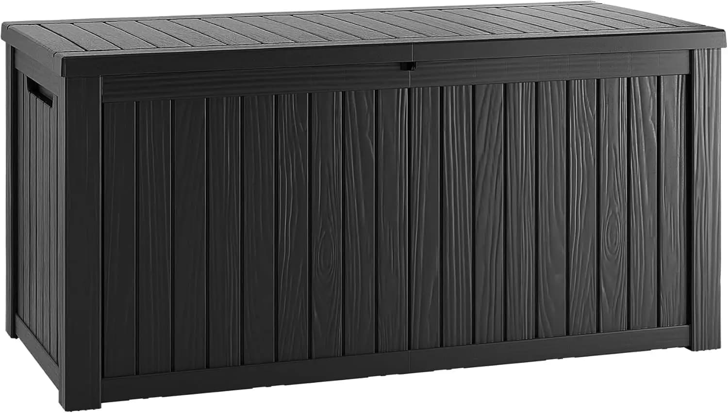 150 Gallon Lockable Resin Deck Box, Waterproof & UV-Resistant Outdoor Storage Box for Outdoor Cushion Storage, Garden