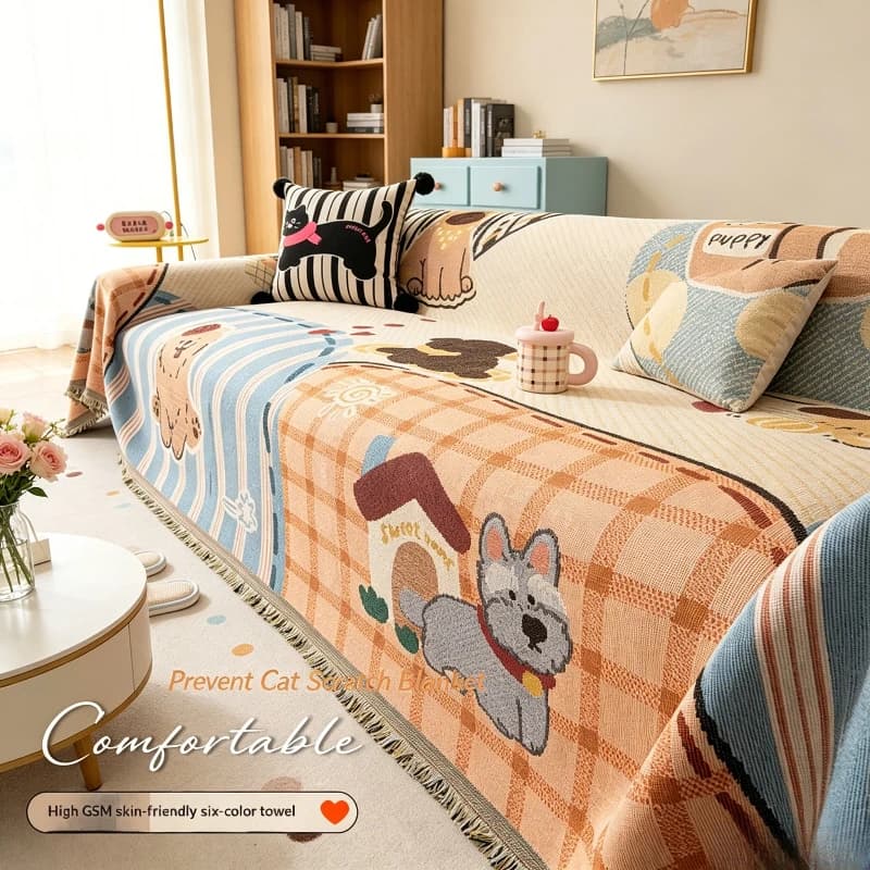 Copridivano impermeabile integrato, coperta antiscivolo per divano, telo per divano da soggiorno, cuscino per divano adatto agli animali domestici