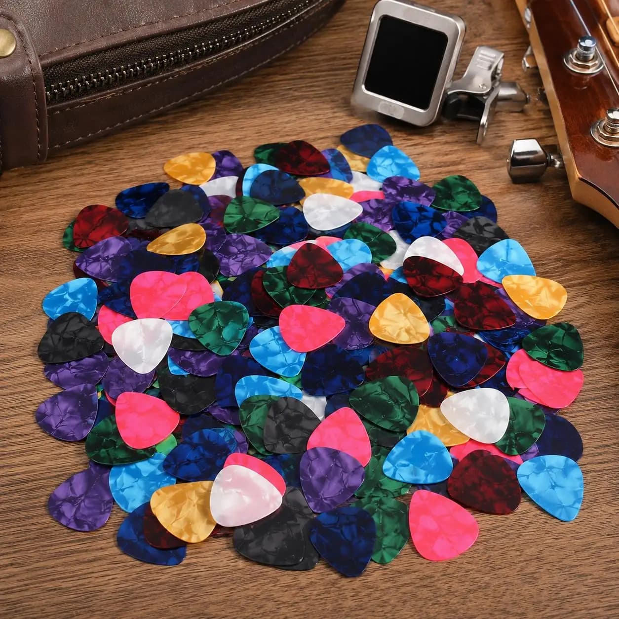 Celluloid Guitar Picks 5~100PCS Bulk Set of Vintage Tone Picks Lightweight & Durable for Rhythm Guitar & Ukulele Accessories TMZ