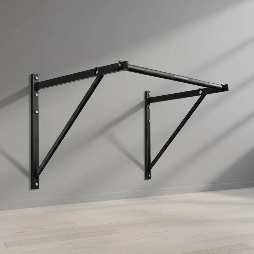 Wall Mounted Heavy Duty Traction Bar - Multi Handle Home Gym Equipment for Strength Training