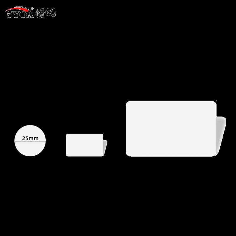 5YOA 100/50 pezzi NFC Ntag215 Card Coin 13.56MHz NTAG 215 Card Label Etichette RFID Scheda Box Card con diametro di 25 mm