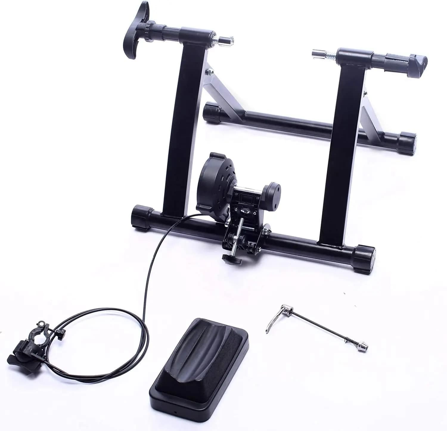 Supporto Magnetico per Bicicletta da Allenamento in Acciaio con Rialzo per Ruota Anteriore per Ciclismo Indoor