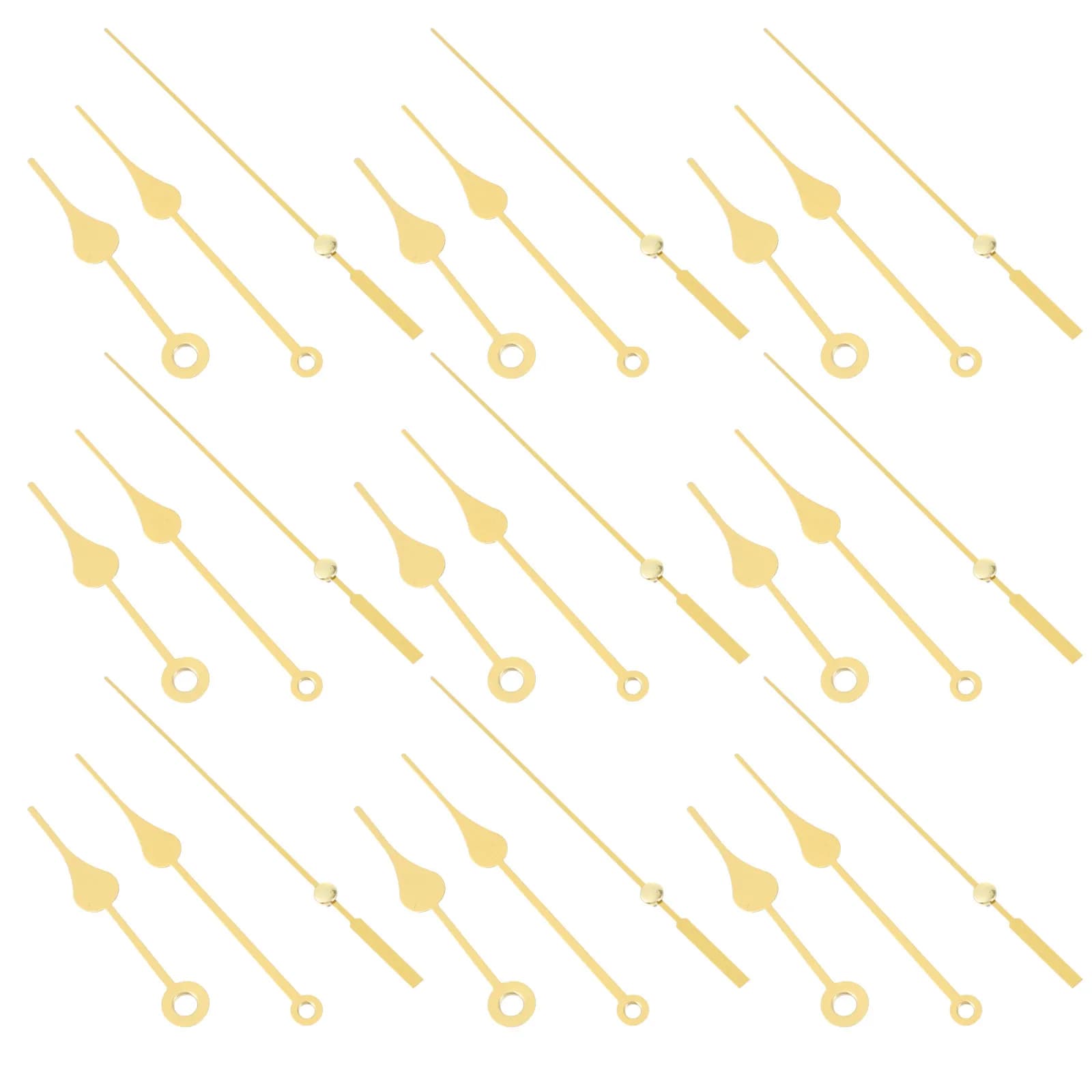 Set di 10 Lancette per Orologio in Alluminio, Kit di Ricambio per Riparazione Orologi da Parete, Puntatori per Ore, Minuti e Secondi, Robusti