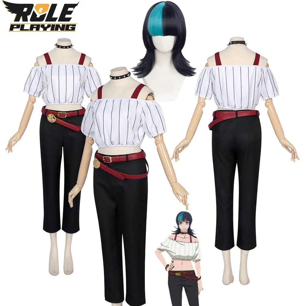 Kirara Hoshi Cosplay Costume for Women, Fantasy Clothing with Belt and Wig, Outfit Female Soul, Halloween and Carnival Dress