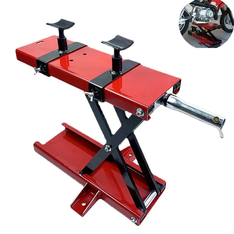 Strumenti di riparazione del supporto Jack per moto professionale Ascensore 500KG 1100LBS Forbice centrale adatta per lavori ATV per biciclette a motore