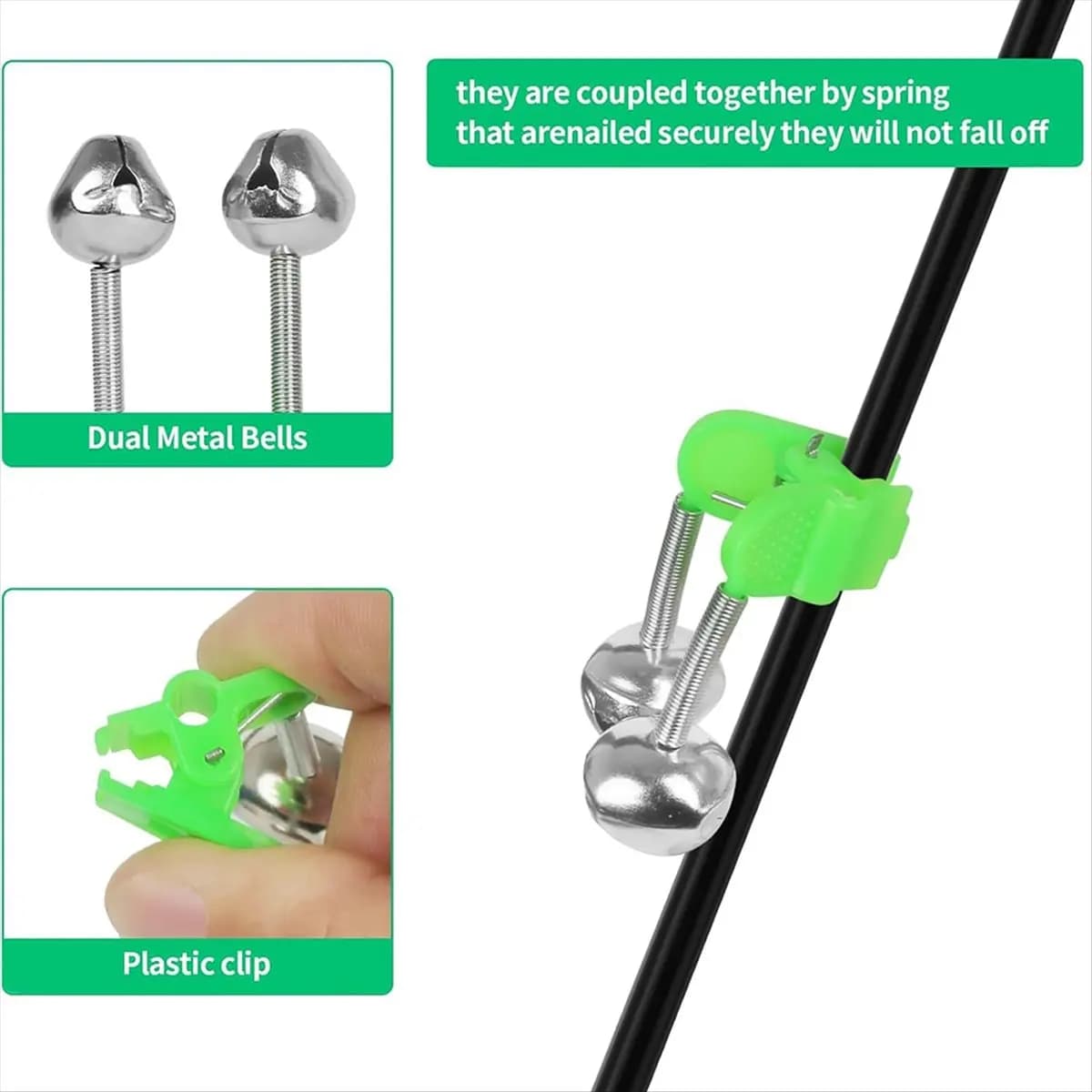 [MEGAL SALE]Fishing Rod Holder for Ground Extendable Telescopic Fishing Pole Holders for Bank Ground Sand with Alarm Bells