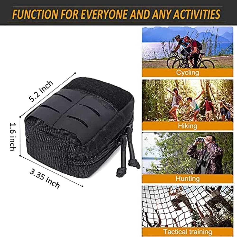 Kit di pronto soccorso medico tattico Molle Custodia per kit di attrezzi Custodia per cintura multiuso EDC Borsa per sopravvivenza di mergenze per escursionismo all'aperto