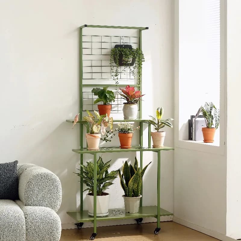 Garden Black Plant Stand Metal Outdoor Pot Corner Plant Stand Wall Flower Giardino Arredamento Esterno Front Porch Furniture