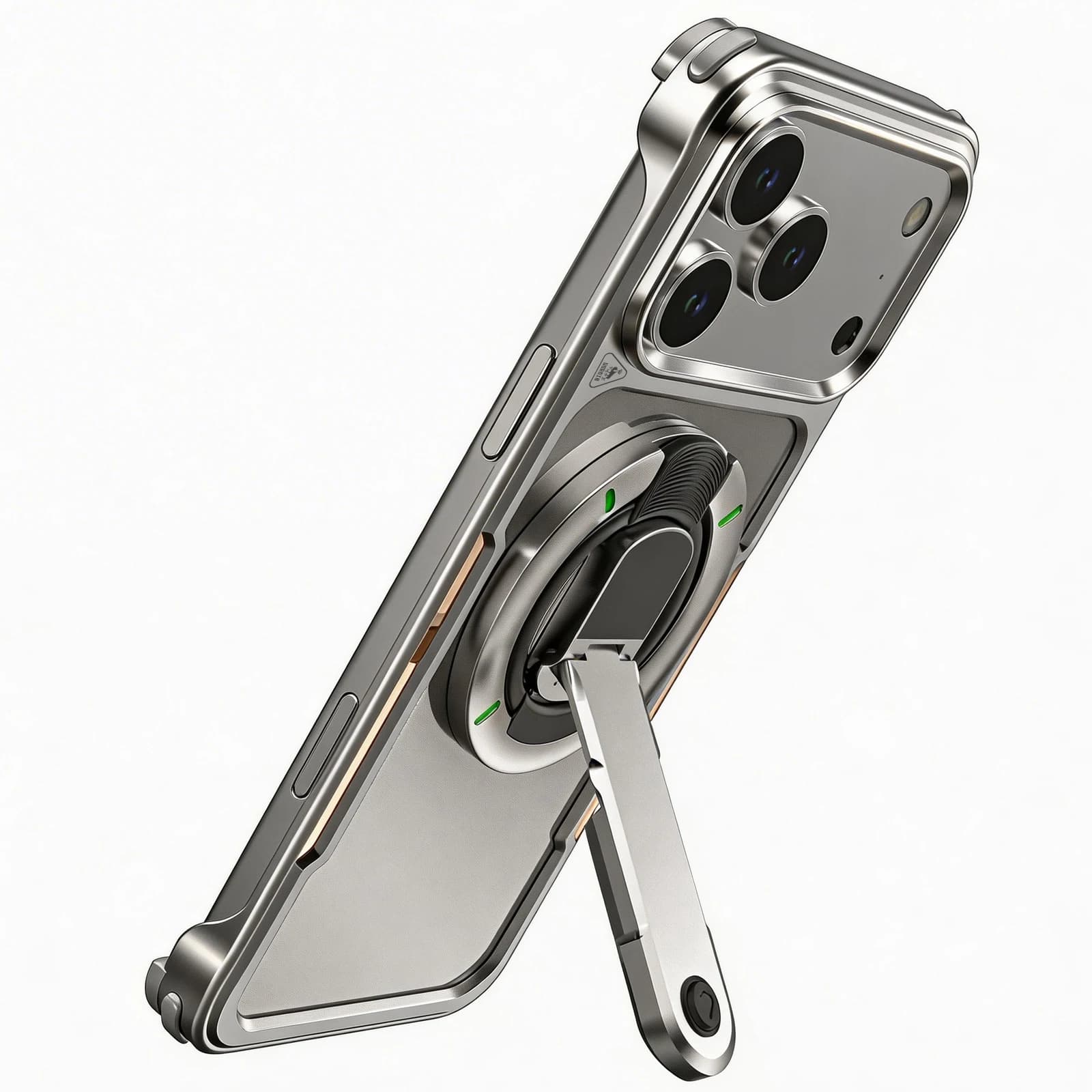 Conlez Case for iPhone 17 Pro Max with MagSafe, support and metal frame, ultra durable magnetic ring, adjustable support