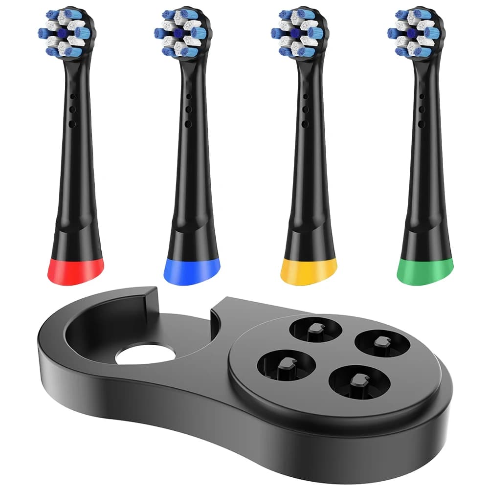 Support/Port Heads for Brush and 4 Replacement heads Compatible with Oral B iO 2 3 4 5 7 8 9 10 Electric Brushes
