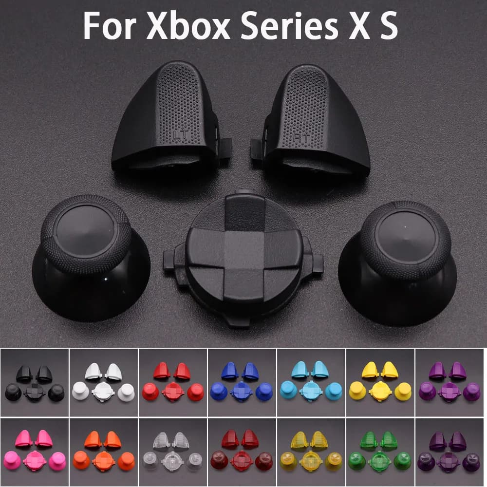 Sostituzione D-Pad e RT LT Trigger Key e pulsanti con cappucci a fungo per Xbox Series XS Controller Direction Tasti incrociati Accessori
