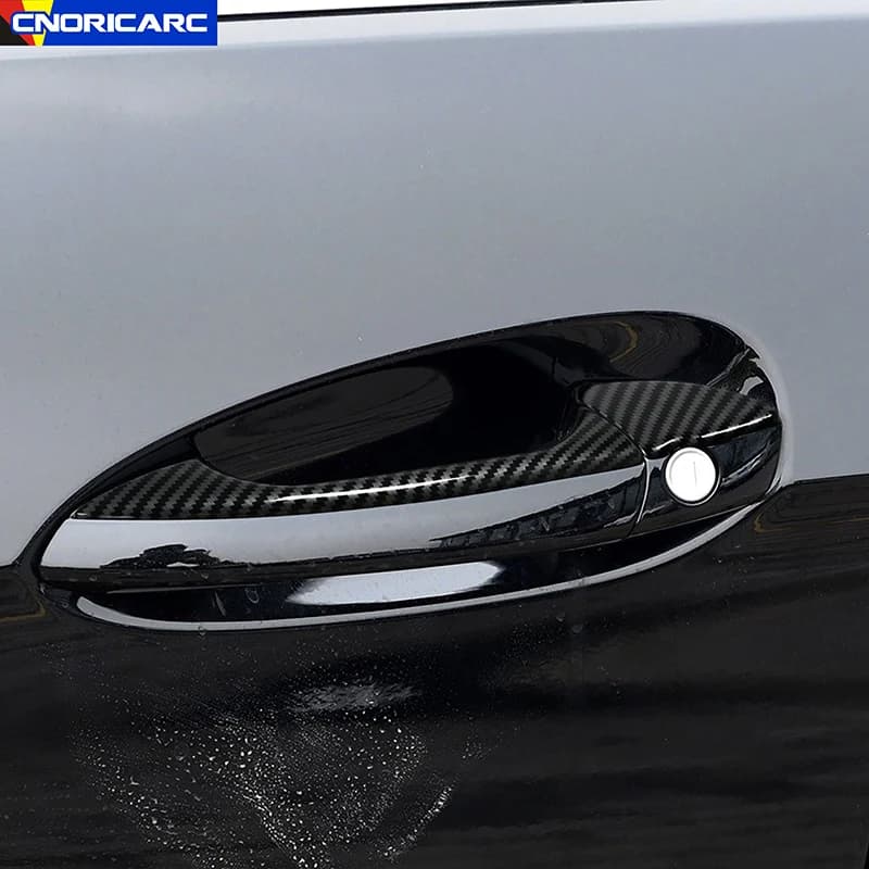 Car Styling maniglia della porta cornice decorazione copertura Trim per Mercedes Benz classe C E W204 W212 accessori esterni