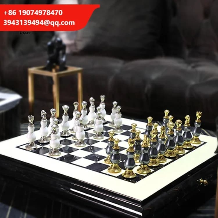 Set di Scacchi in Legno Classico di Alta Qualità, Gioco Educativo