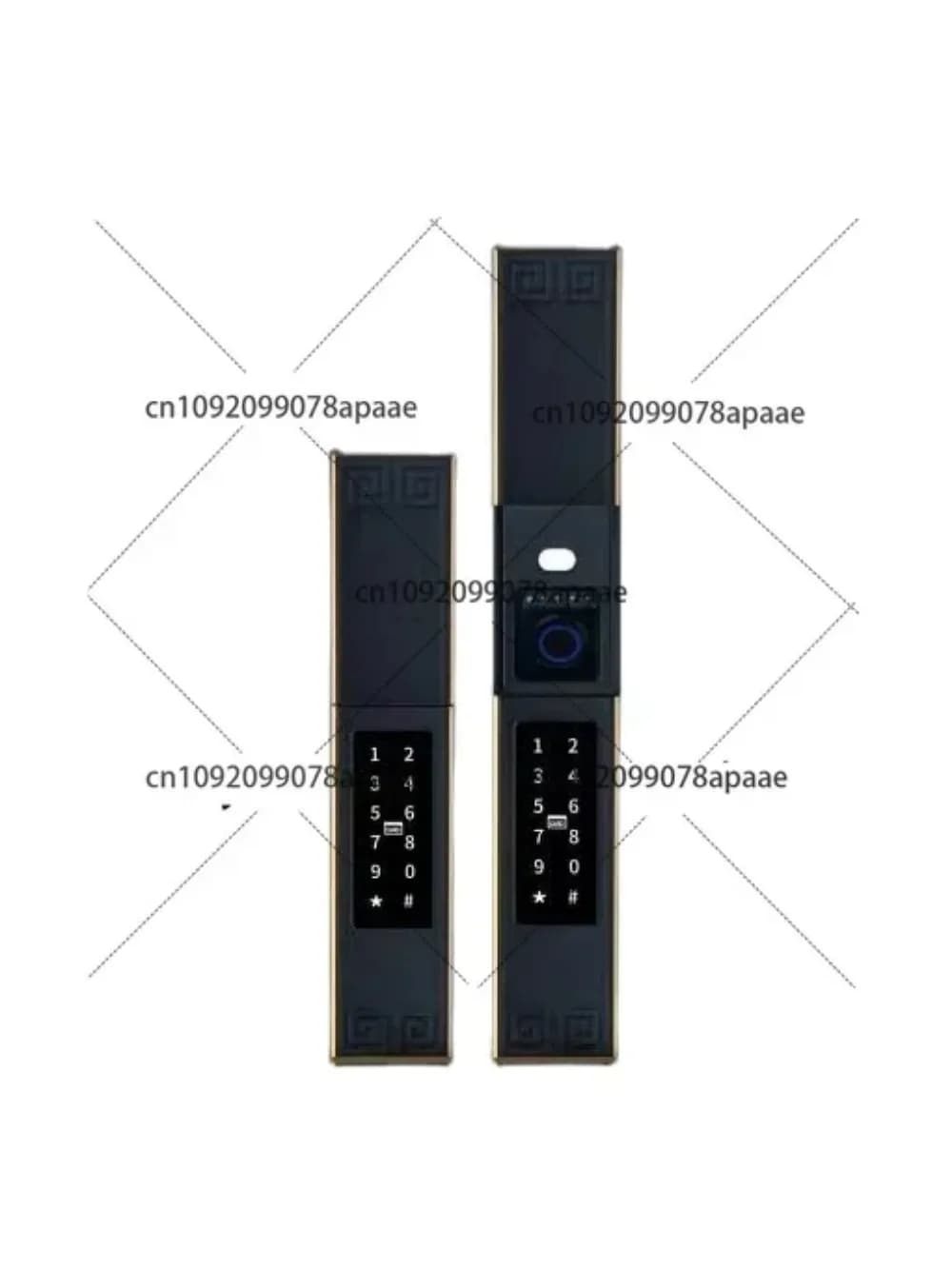 Smart Door Lock Impronta digitale IP68 Impermeabile APP Controllo Password Card Key S615 Sicuro di lusso
