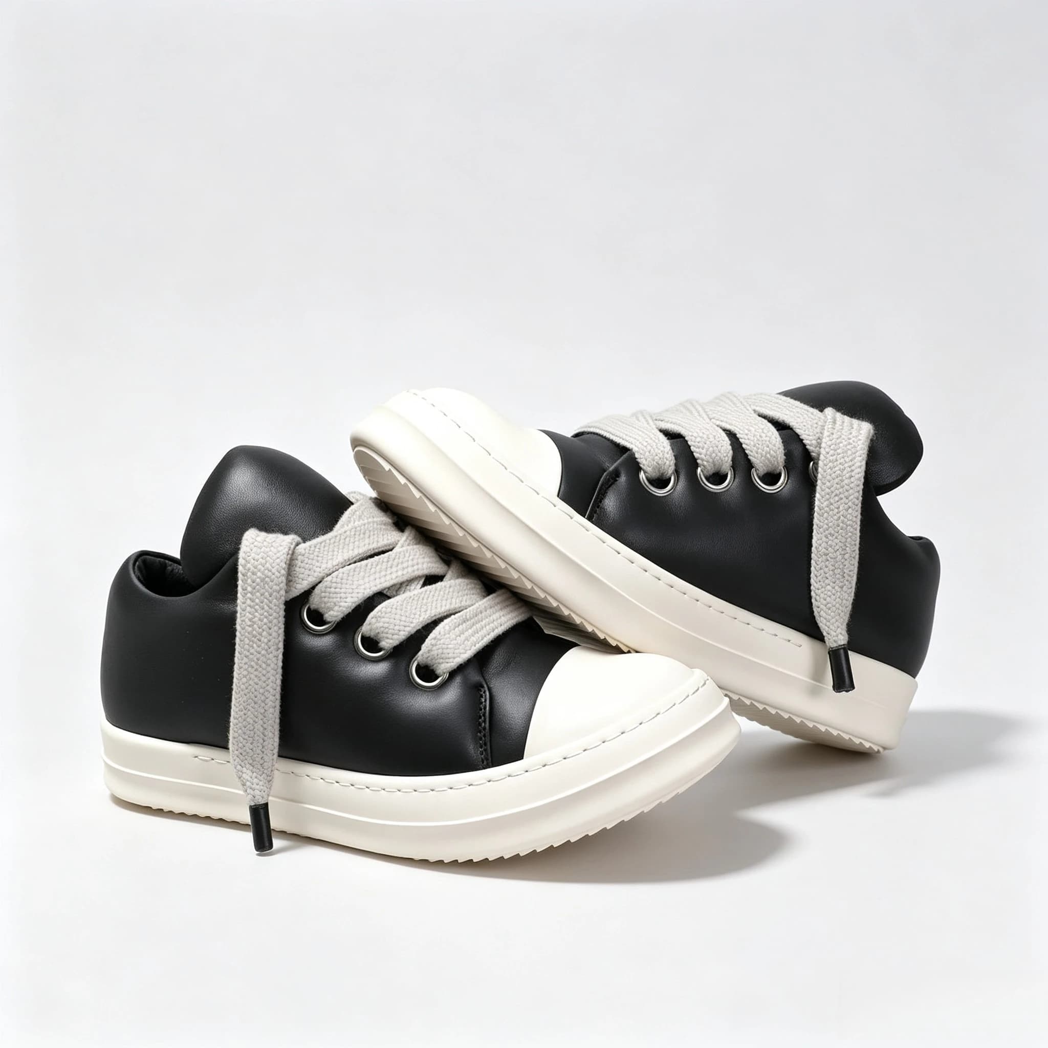 Brand on Sale Luxury Platform Heel-Increasing Casual Sneakers Couple Style Low-Top Genuine Leather Sneakers Fashionable Loafers