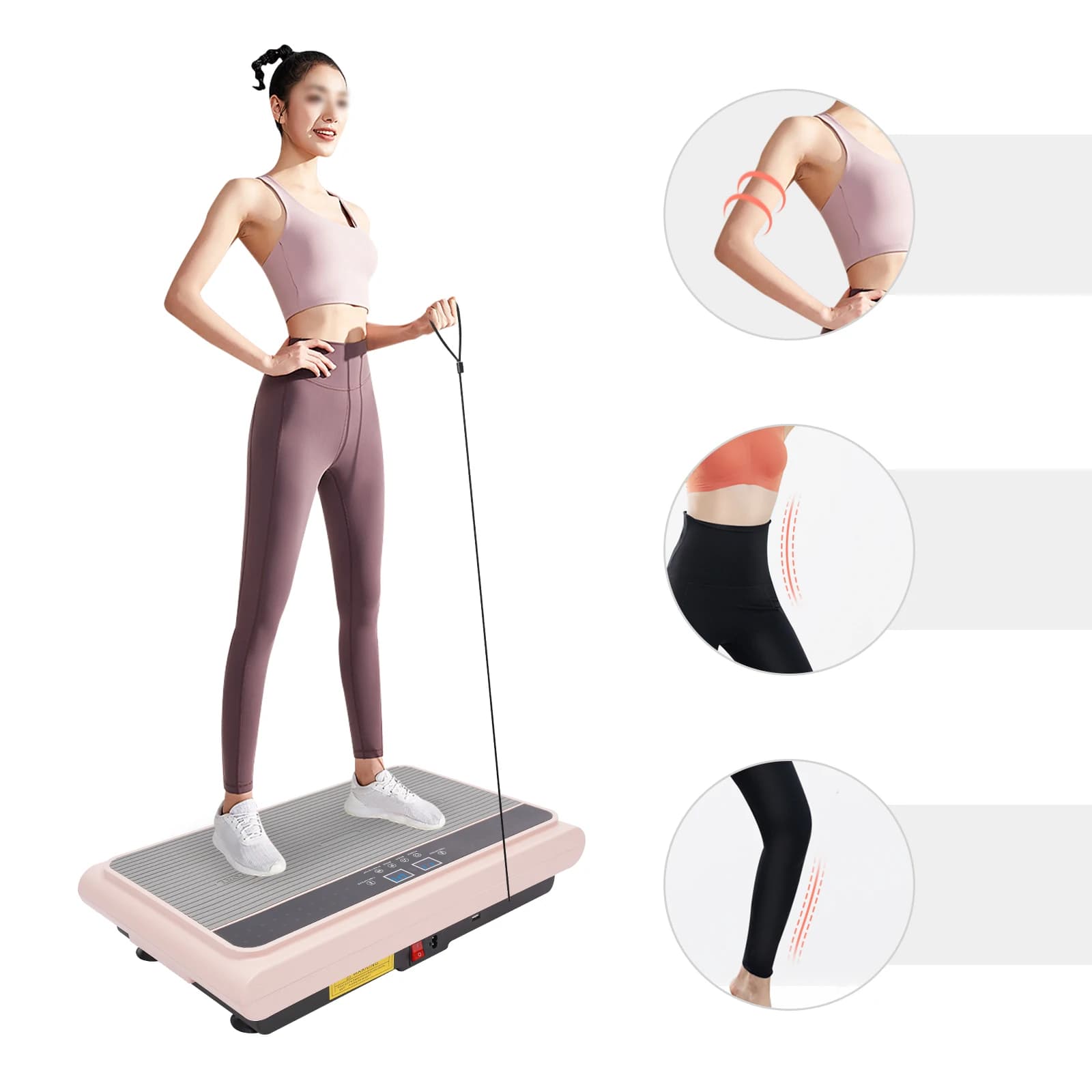 Vibration Platform, Shaking Machine Exercise, Vibration Plate Exercise Machine with LCD Display Shake Weight