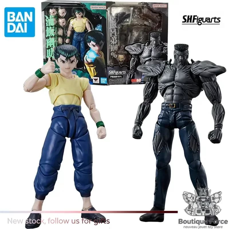 Bandai Shf YuYu Hakusho Yuusuke Urameshi Action Figure Shf Younger Toguro Anime Figure Giocattolo da Collezione 100% Originale Confezionato