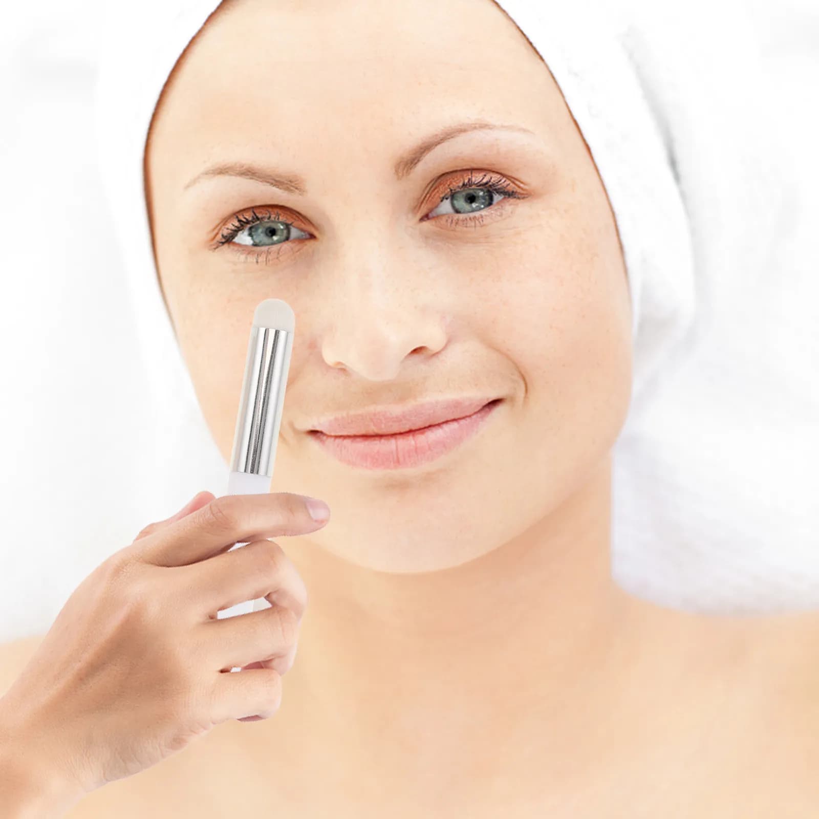 Set di 2 Pennelli per Labbra a Forma di Fungo, Setole Sintetiche Ultra Morbide, Pennello per Trucco Labbra di Precisione per Rossetto, Lucidalabbra e Balsamo