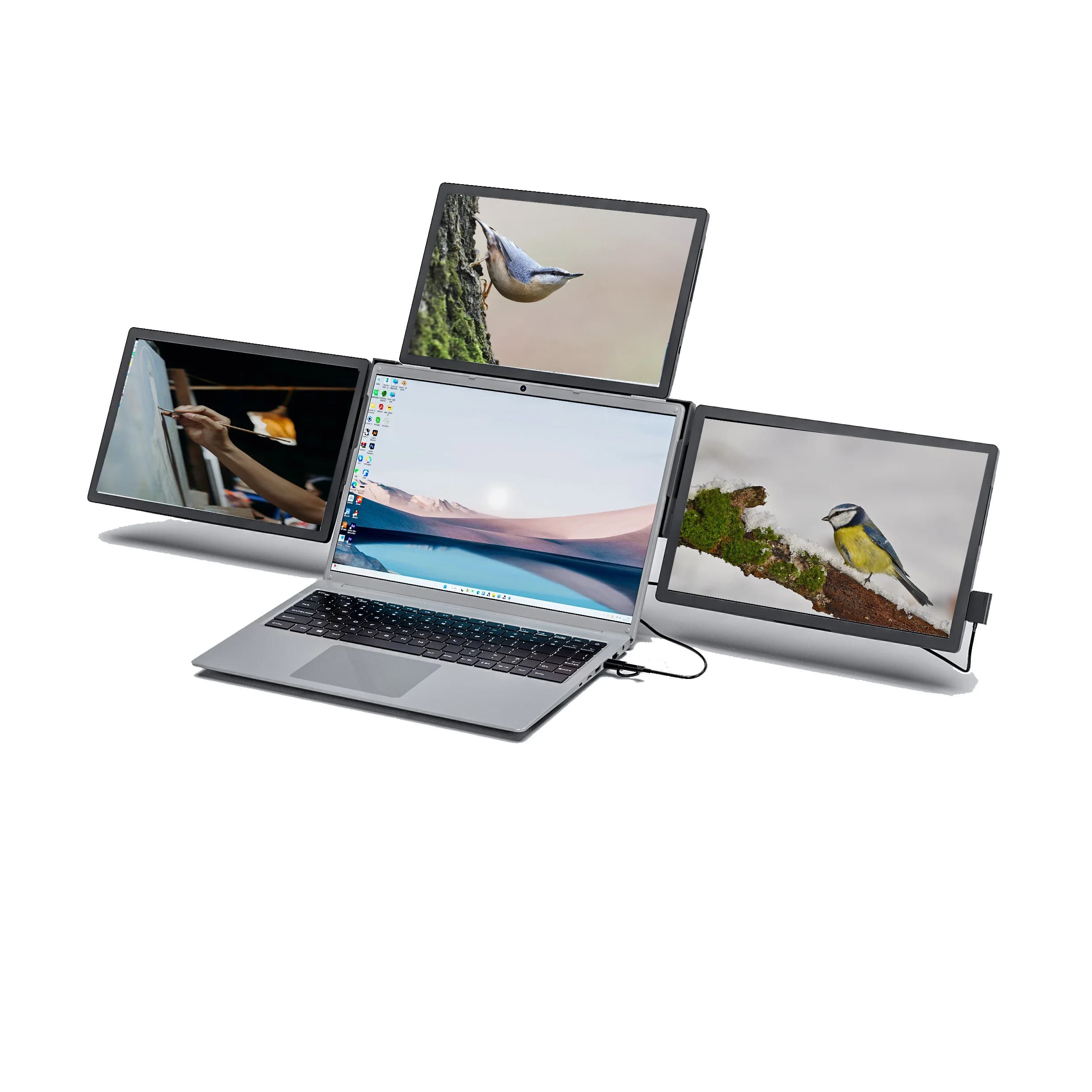 OEM ODM 13,3 pollici 1920*1200P IPS per Mac Windows Type-c USB HDM1 Triplo display Monitor portatile Prolunga schermo per laptop