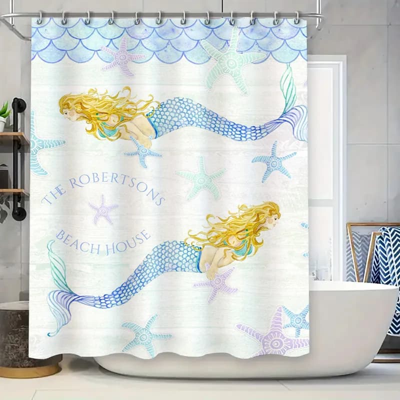 Tenda da doccia verde eucalipto Decorazioni per il bagno Foglie verdi Stampate in poliestere Impermeabile Lavabile Decorazione per la casa