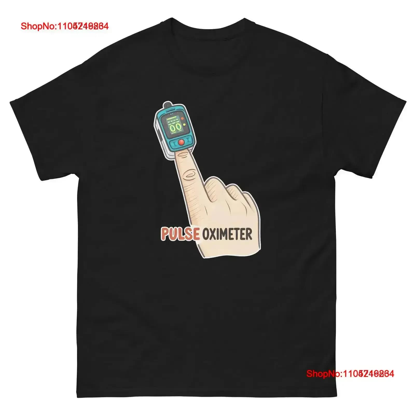 Pulsossimetro Ospedale Salute Sicurezza medica T Shirt vintage Lavato Morbido streetwear Comodo abiti firmati vintage homme