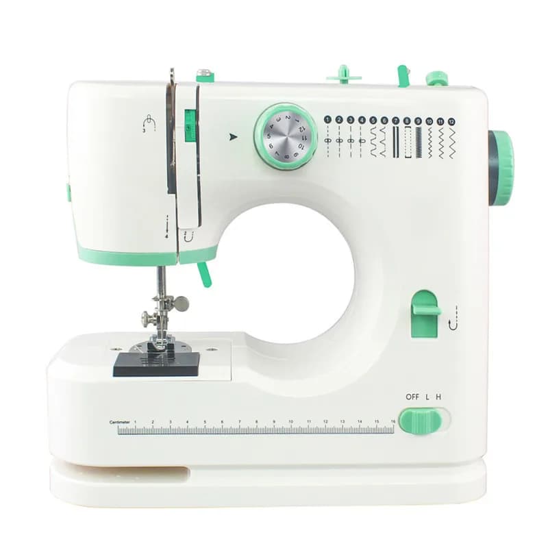 FHSM-520 Macchina da Cucire Domestica Portatile Multifunzione Elettrica per Cuciture a Punto Annodato e Occhielli, per Tessuti Spessi