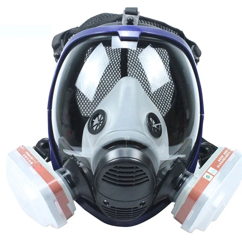 Maschera chimica 6800 7 in 1 Maschera antigas Respiratore antipolvere Vernice Spray antiparassitario Filtri a pieno facciale in silicone per saldatura di laboratorio