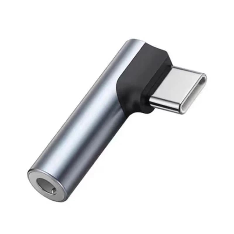 Adattatore per cuffie da USB-C a jack da 3,5 mm con connettore angolato, supporta le chiamate vocali, convertitore audio USB-C per iPhone, Samsung, Huawei