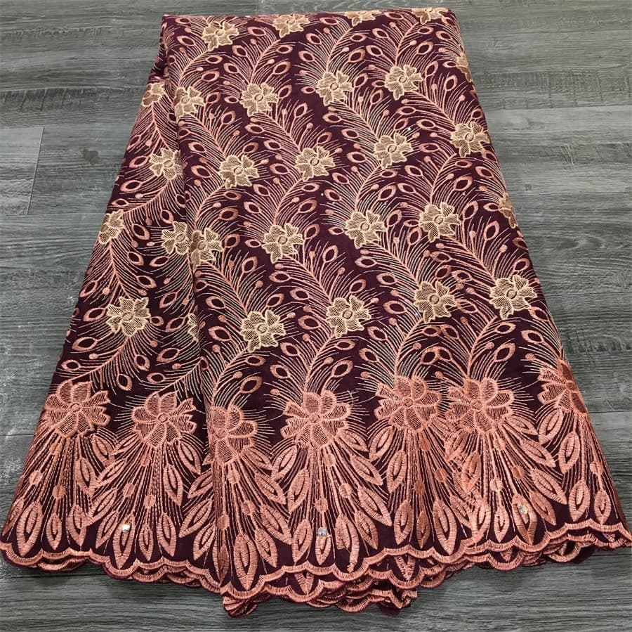 2025 New High Quality African Lace Fabric in Switzerland Women's Lace Dresses Swiss Nigerian Sewing Material