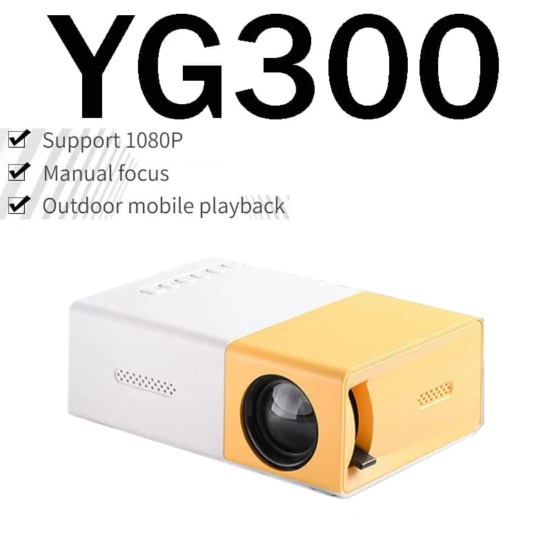 Mini proiettore YG300 Proiettore portatile Wifi Smart 1280 720P Full HD Mini proiettore video home theater per ufficio