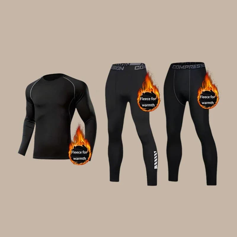 Set di biancheria intima termica autunno/inverno 20225, fodera in pile spesso, doppio calore, strato base sportivo, pigiama morbido