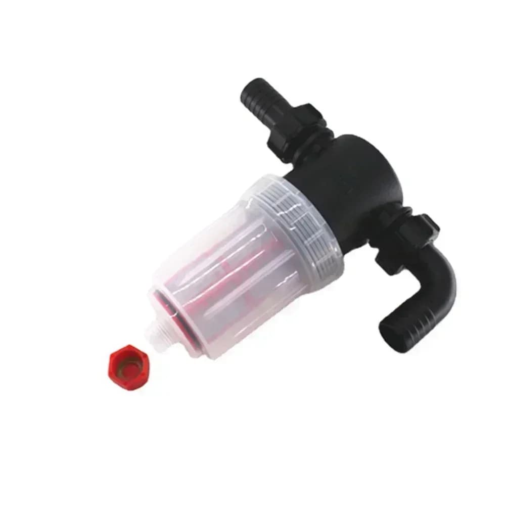 Filtro per tubo da giardino in linea con presa per acque reflue progettato per la filtrazione dei sedimenti e l'operazione adatta alla manutenzione