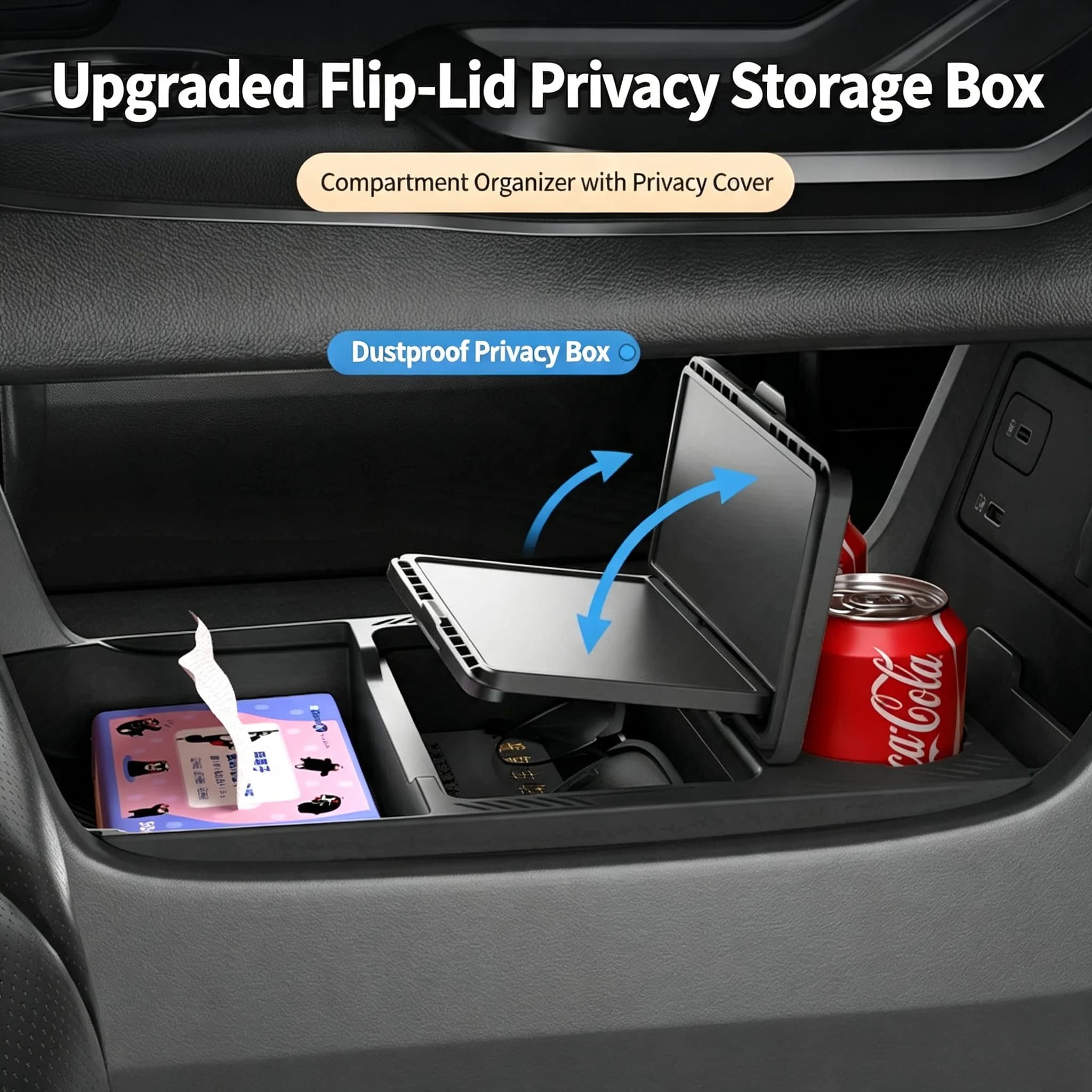 For GAC Aion V Aian I60 2024-2026 Car Central Lower Layer Tray Multi-functional Silicone Storage Box Organizing Auto Accessories