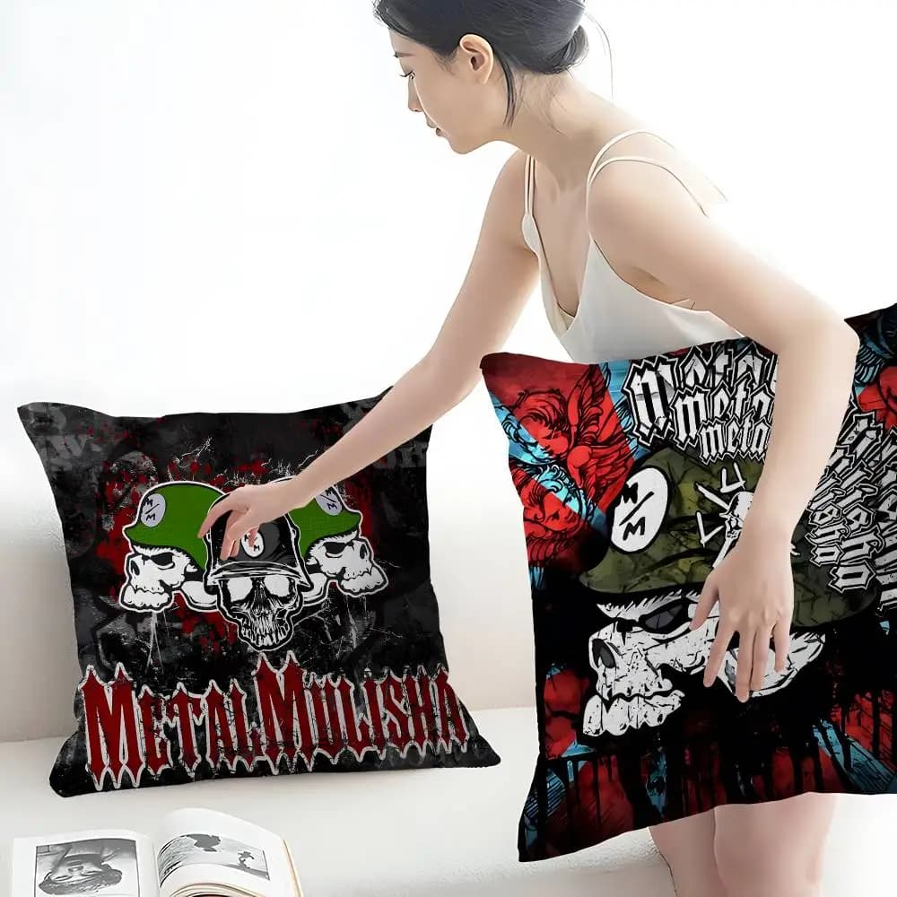 LOGO M-Metal M-Mulisha Cushion Cover Decorative Pillow Sofa Home Decor Case Pillow Cases