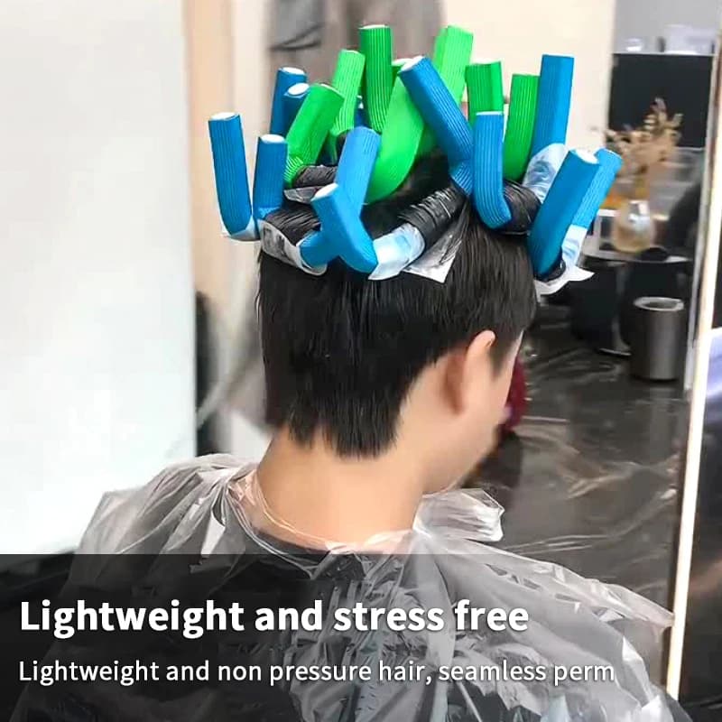 10 Pieces Flexible Bigodini Squares in Soft Foam for Ricci, Flexible Rollers Without Heat for a Beautiful Acryliced Effect Fai-da- ♪