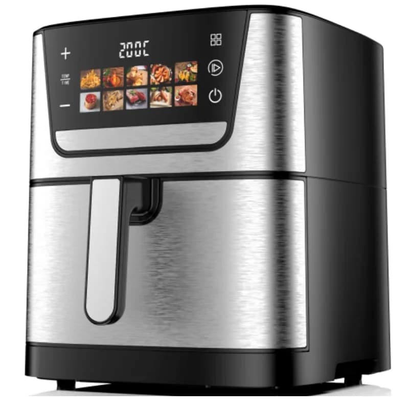 9L Digital Air Fryer Stainless Steel Smart Kitchen Appliances