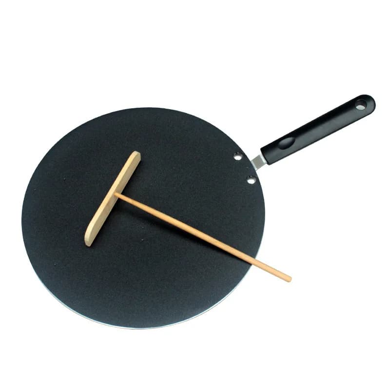 30 cm Antiaderente Pancake Tawa Tava Pan Indiano Roti Chapati Piatto Torta di Pane Pancake Piastra Pan