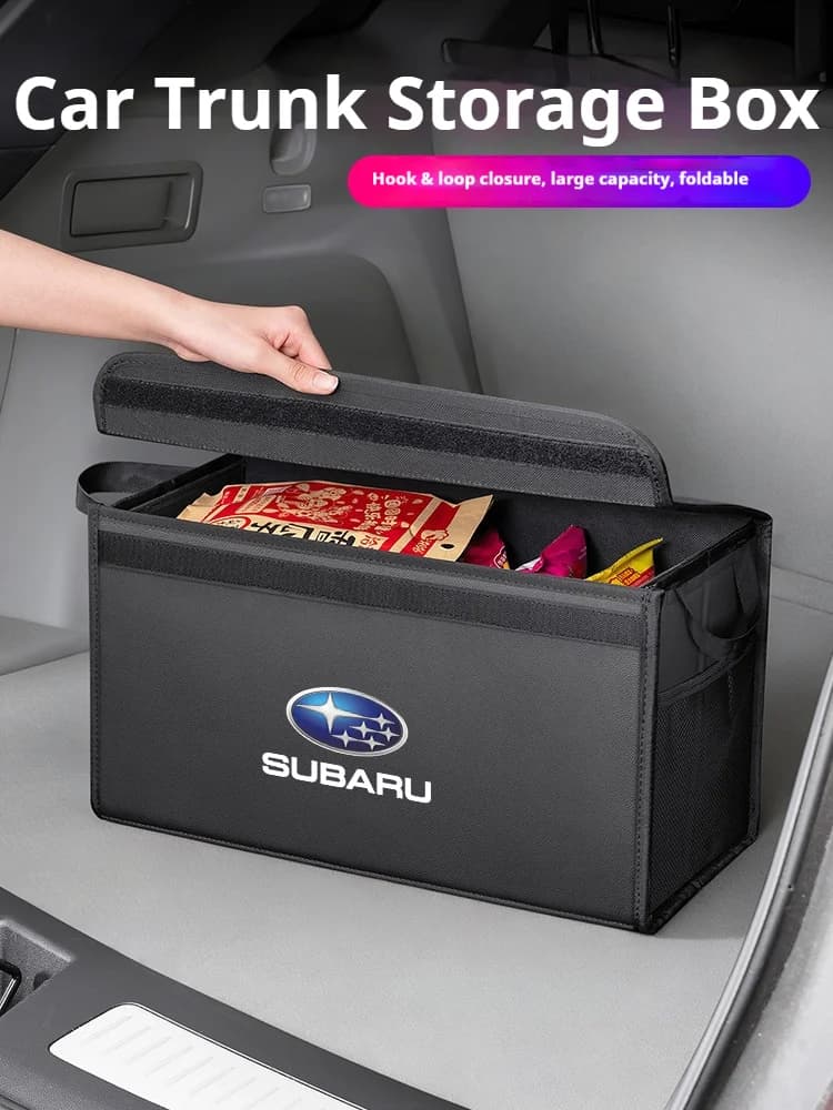 Scatola portaoggetti pieghevole per bagagliaio dell'auto, borsa per riporre oggetti di grande capacità, per Subaru Ascent BRZ Forester Impreza Legacy Outback WRX VX