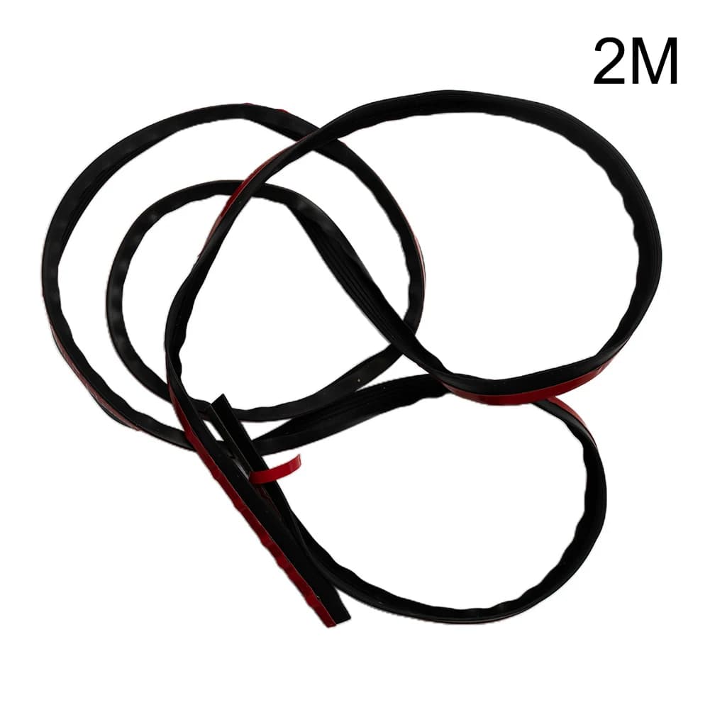 2M Rubber V Groove Weatherstrip Seal Strip for Car Door Casement Glass For Edge Moulding and Air Leak Prevention