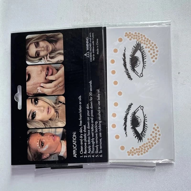 1 pz impermeabile frecce flash tatuaggio moda Blad squame di pesce modello oro viso tatuaggio bellezza trucco body art ombretto decalcomania