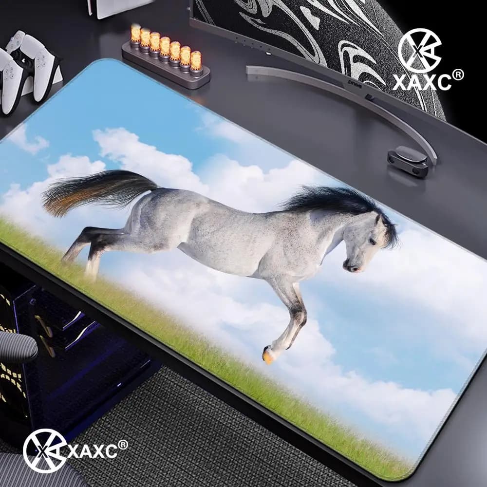 Horse Mouse Pad Mouse Mat Desk Mat With Pad gaming accessories XXL Keyboard Pad HYBXXC Desk Mat Carpet
