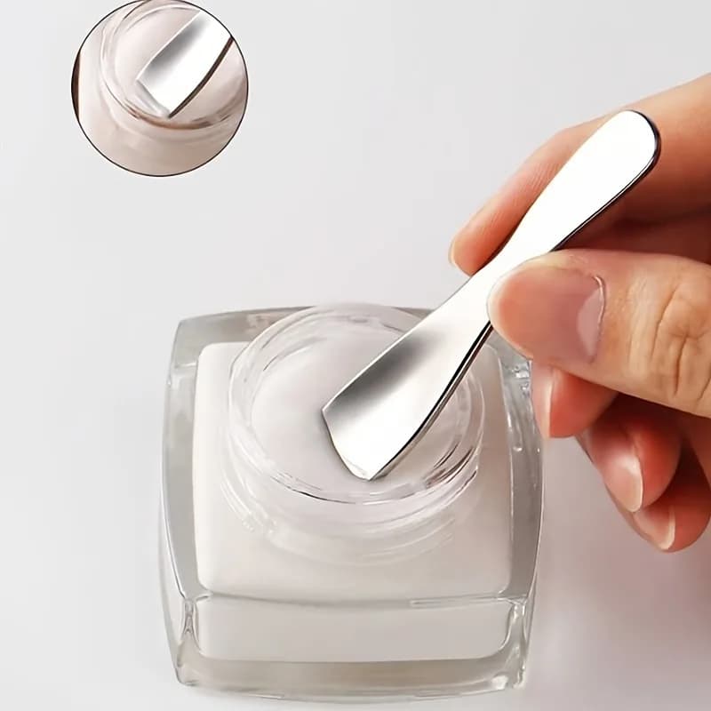 1 piece/2 piece stainless steel face cream spatula - Hypoallergenica, multipurpose for application of cream and balm for eyes, for precise dosage