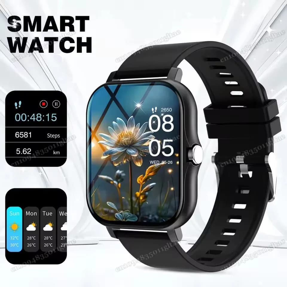 Smart Watch for Android IOS Watches Display HD 2.01 Inch Call Bluetooth Message Music Mode Sports Smartwatch Man Woman Gift