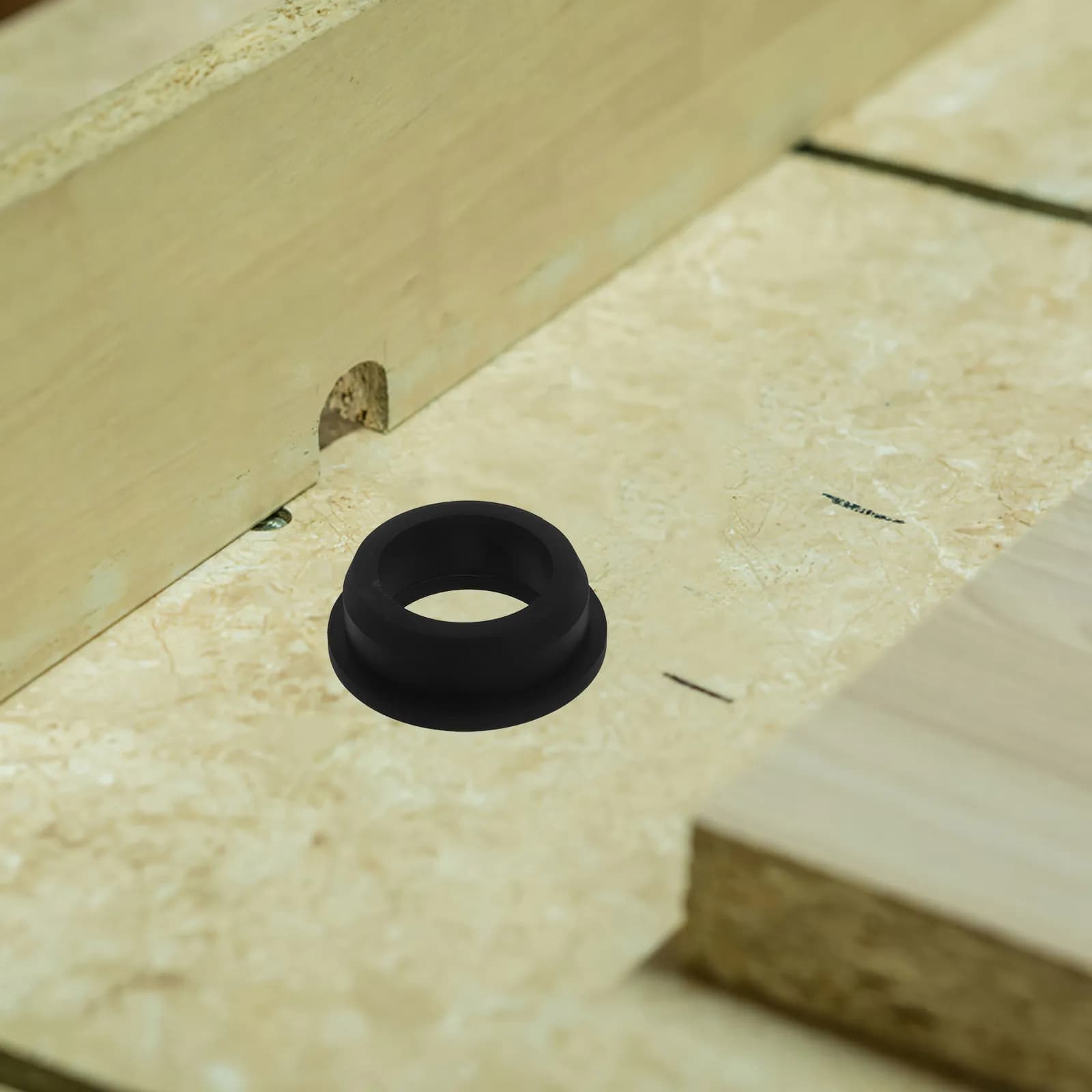 6 Pezzi Guarnizioni in Silicone Nero Resistenti alle Alte Temperature per Protezione Cavi, Organizzatore Cavi, Copertura Fori a Parete, Gestione Fili