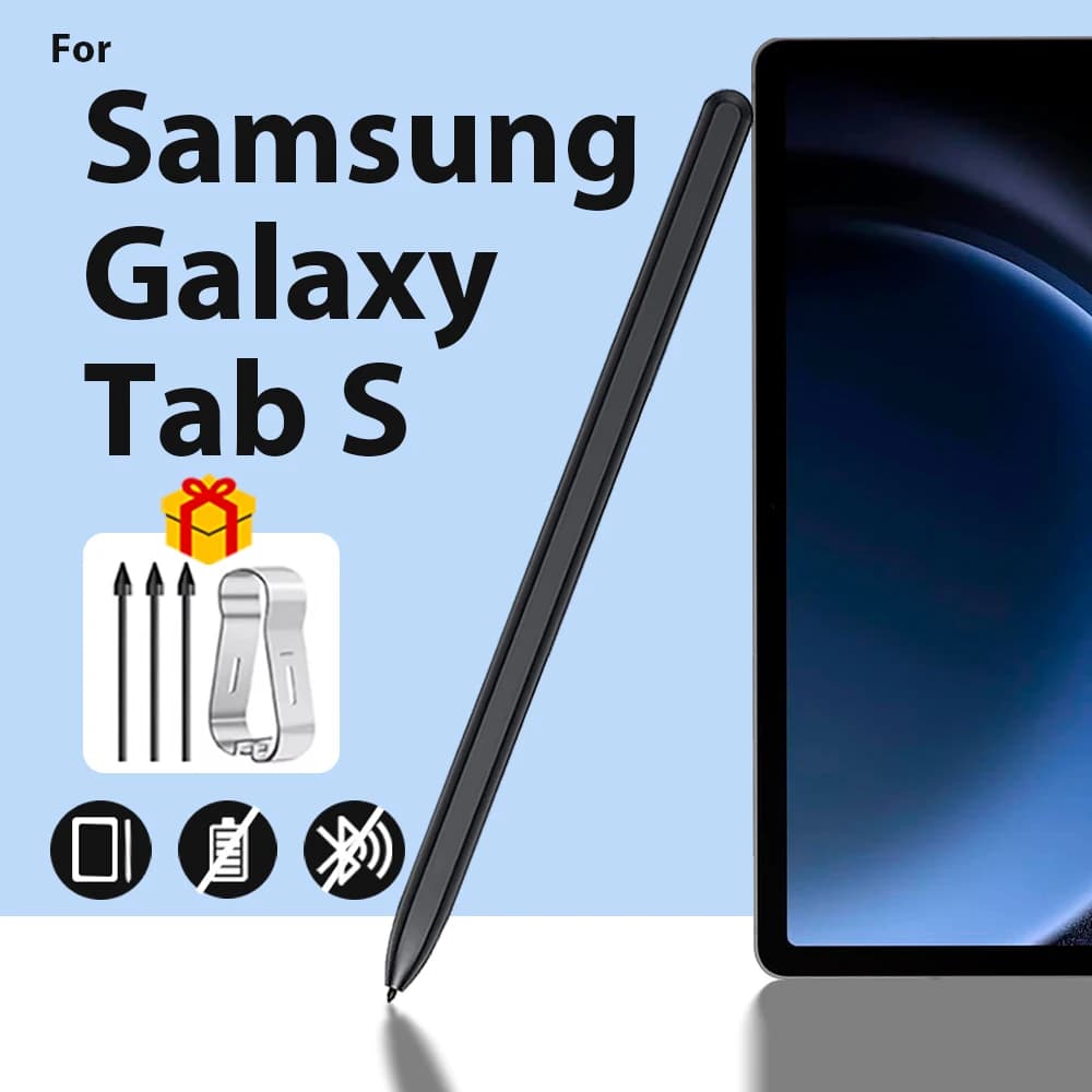 Per Samsung Galaxy Tab S Pen con gomma stilo per rifiuto palmo per Galaxy Tab S6 Lite S7 S8 S9 per Samsung Pen con 3 pennini