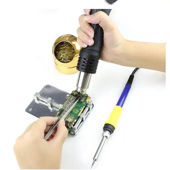 110V/220V Hot Air Rework Station LED Digital Display SMD Brushless Station + Electric Soldering Iron and Heat Gun BK-878L2