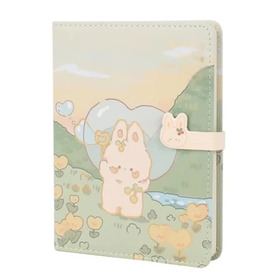 Cute Cartoon Notebook Kawaii Journal Notebook Japanese Sketchbook Leather Cover Diary Notepad Travel Notebook