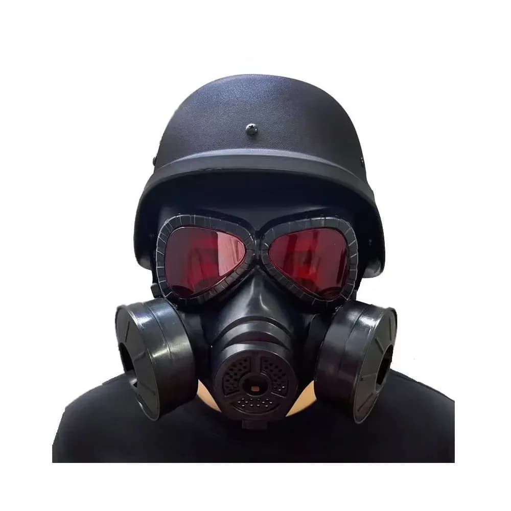 Tactical respiratory protective mask Full face gas mask for softair shooting Hunt Riding CS Game Cosplay Protection