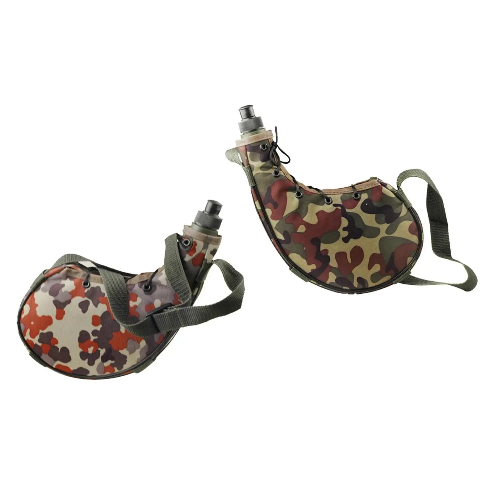 Borraccia Portatile da Esterno con Tracolla per Viaggi, Campeggio, Arrampicata, Pesca e Caccia